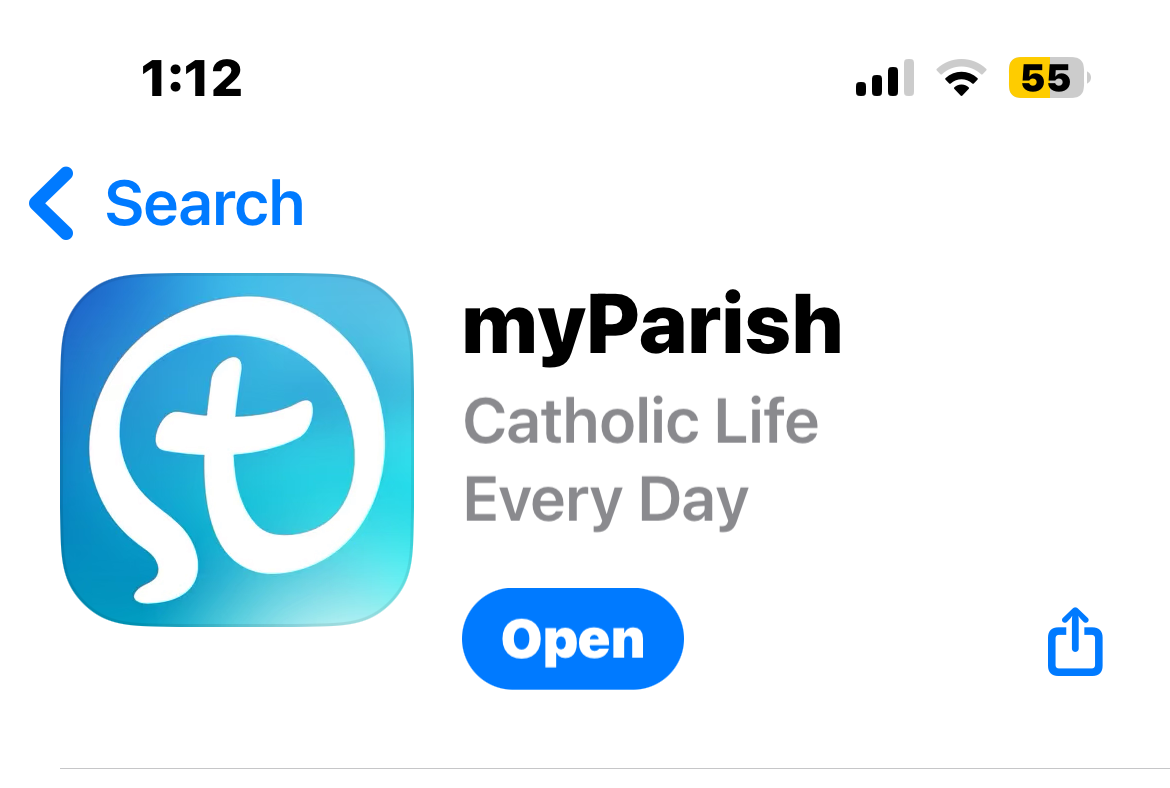 For the latest parish info - consider downloading the MyParish App